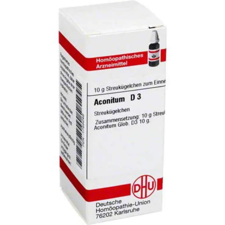 DHU Aconitum D 3 Globuli, 10 g