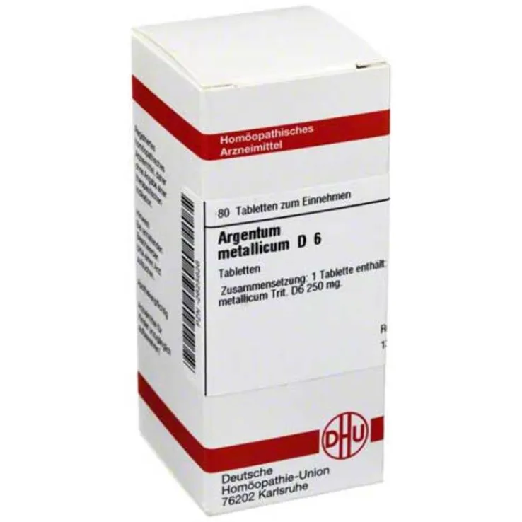 DHU Argentum metallicum D 6 Tabletten, 80 St