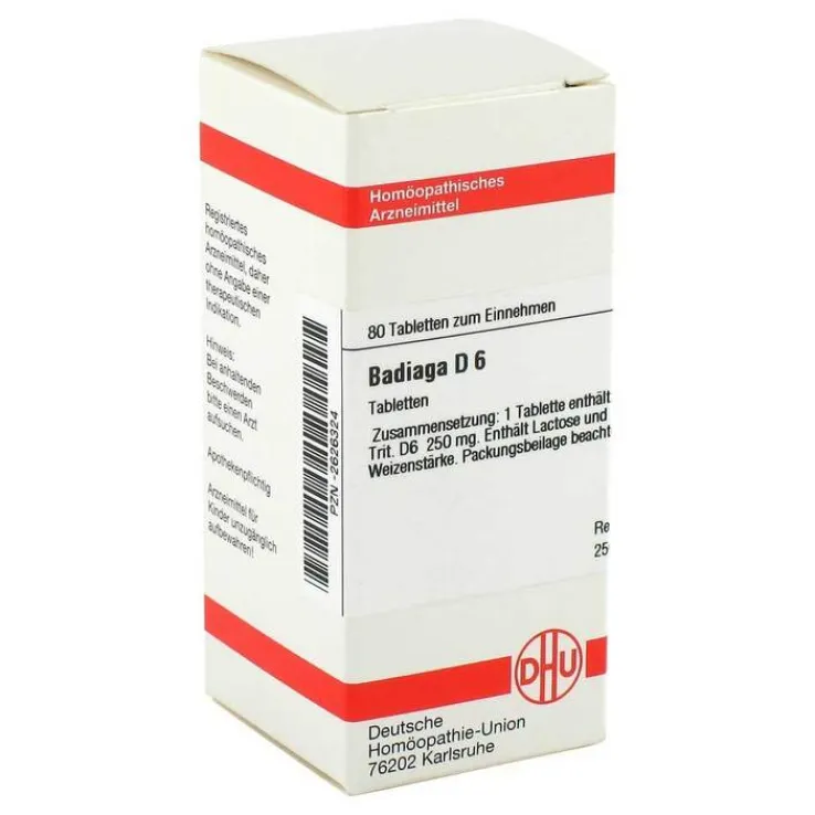 DHU Badiaga D 6 Tabletten, 80 St