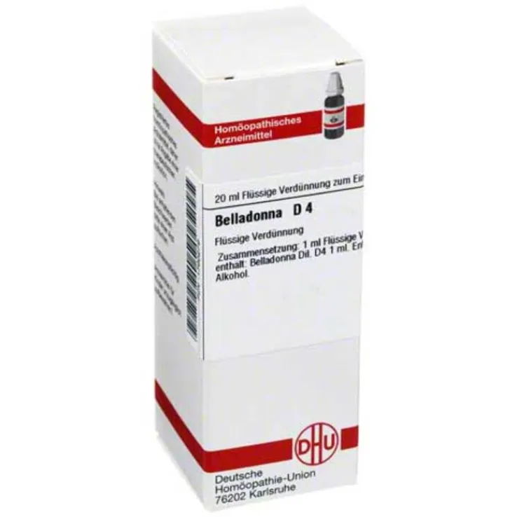 DHU Belladonna D 4 Dilution, 20 ml