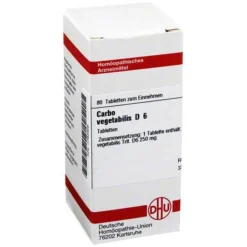 DHU Carbo vegetabilis D 6 Tabletten, 80 St