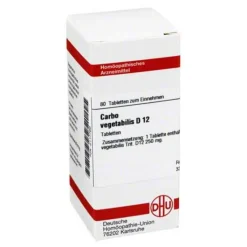 DHU Carbo vegetabilis D 12 Tabletten, 80 St