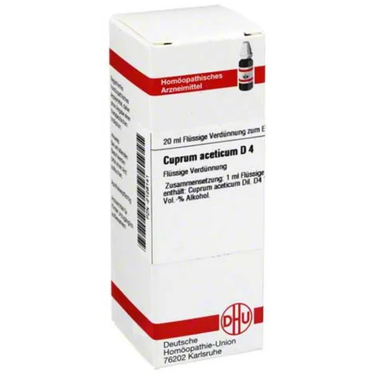 DHU Cuprum aceticum D 4 Dilution, 20 ml