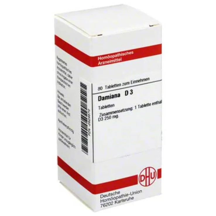 DHU Damiana D 3 Tabletten, 80 St