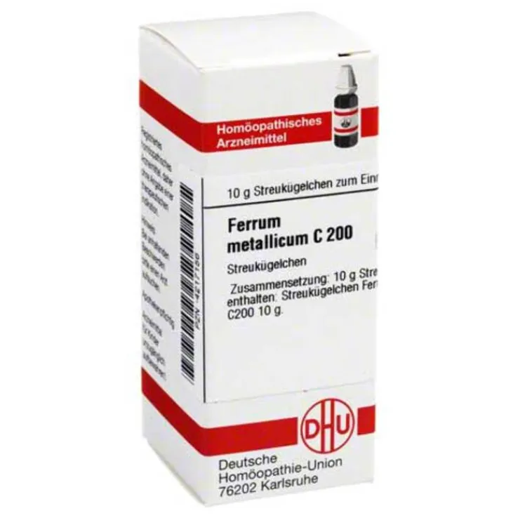 DHU Ferrum metallicum C 200 Globuli, 10 g
