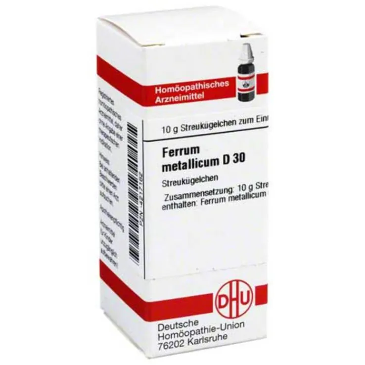 DHU Ferrum metallicum D 30 Globuli, 10 g