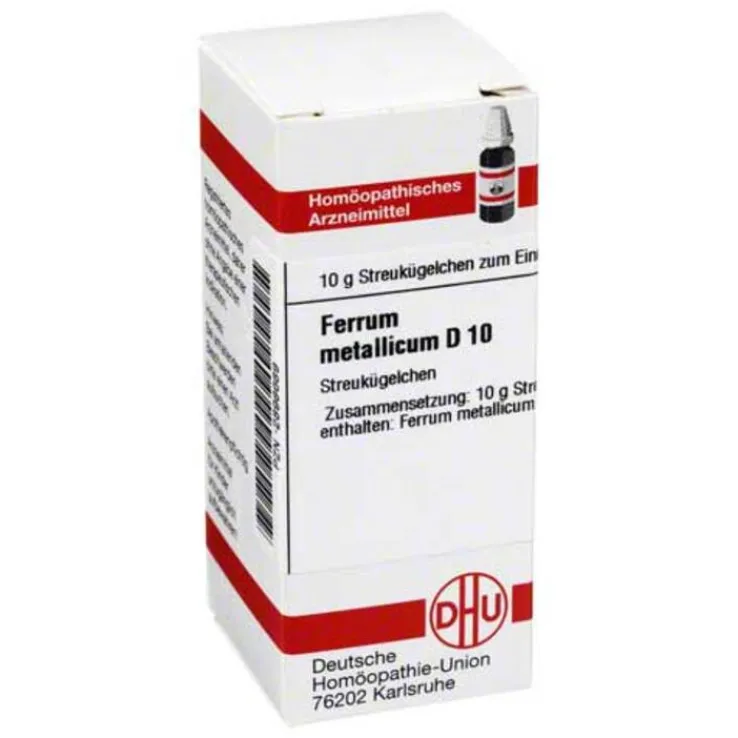 DHU Ferrum metallicum D 10 Globuli, 10 g