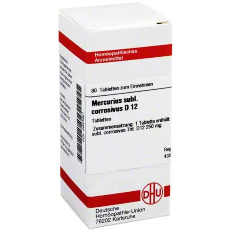 DHU Mercurius sublimatus corrosivus D 12 Tabletten, 80 St