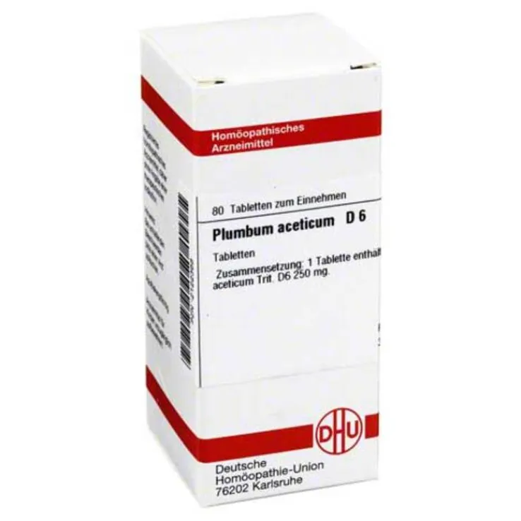 DHU Plumbum aceticum D 6 Tabletten, 80 St