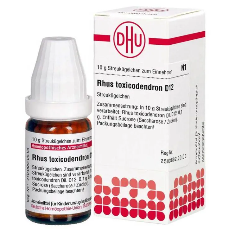 DHU Rhus toxicodendron D 12 Globuli, 10 g