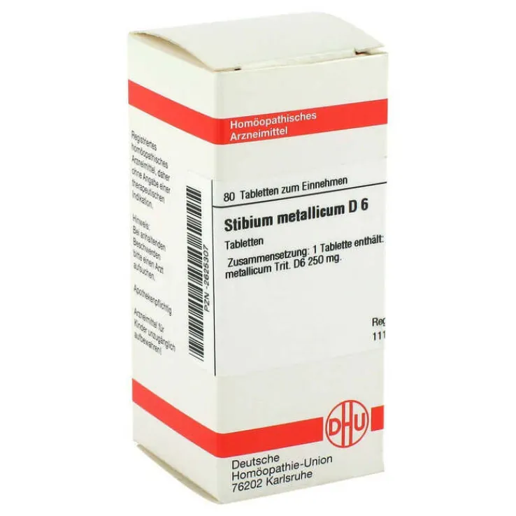 DHU Stibium metallicum D 6 Tabletten, 80 St
