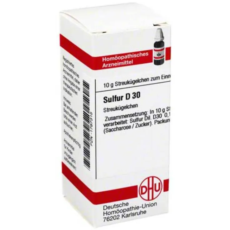 DHU Sulfur D 30 Globuli, 10 g