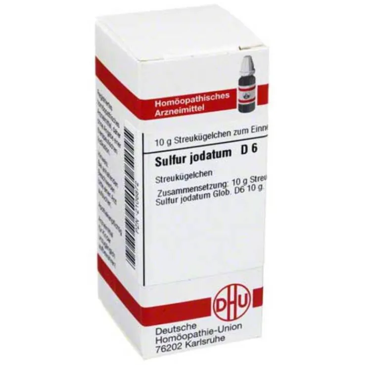 DHU Sulfur jodatum D 6 Globuli, 10 g