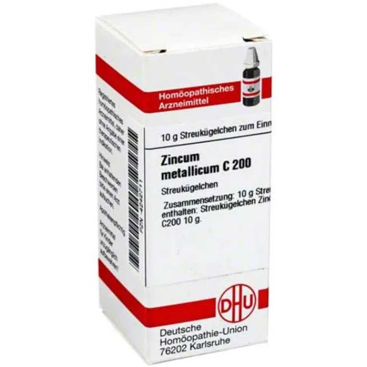 DHU Zincum metallicum C 200 Globuli, 10 g