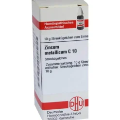 DHU Zincum metallicum C 10 Globuli, 10 g
