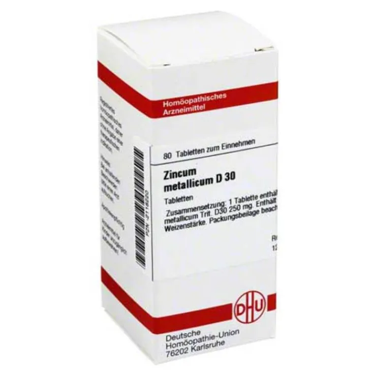 DHU Zincum metallicum D 30 Tabletten, 80 St