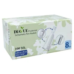 Diavue Prudential Sicherheits Pen-Nadeln 31 Gx8 mm, 100 St
