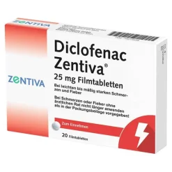 Diclofenac Zentiva 25 mg Filmtabletten, 20 St
