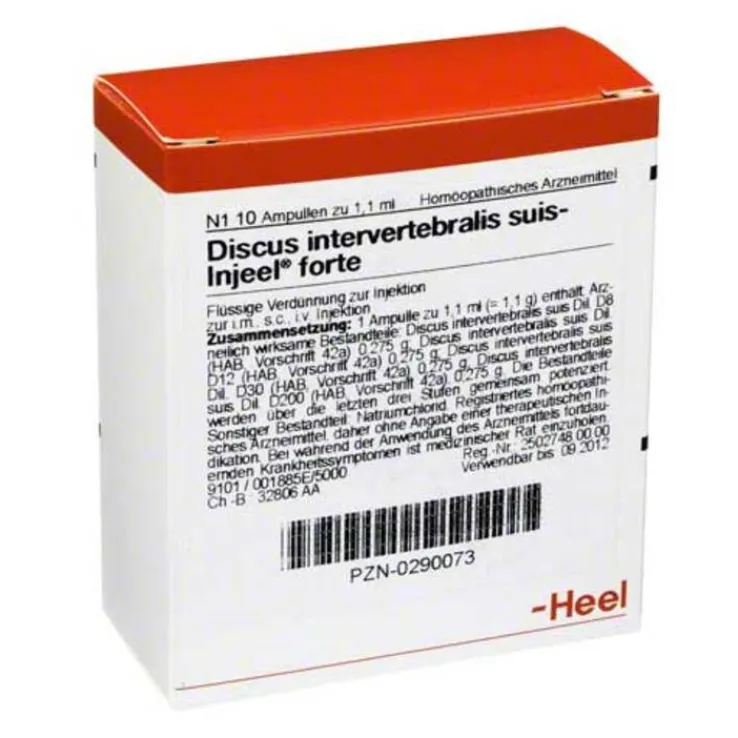 Discus intervertebralis suis Injeel forte Ampullen, 10 St