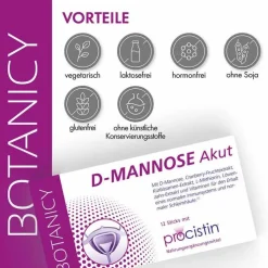 D-Mannose + Cranberry Akut Sticks, 12 St