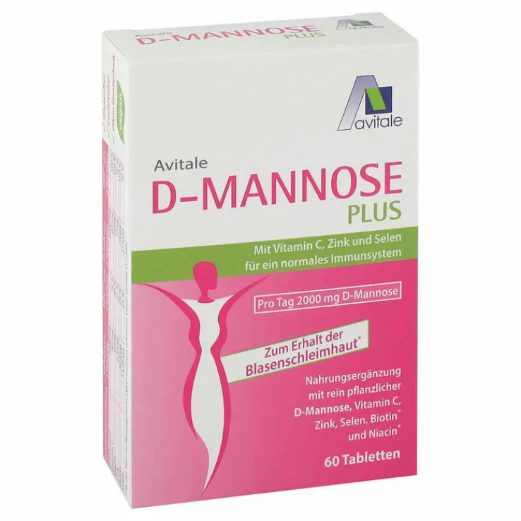 D-Mannose Plus 2000 mg Tabletten mit Vit.und Mineralstof., 60 St