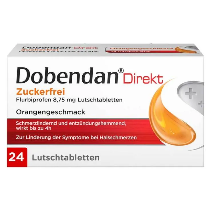Dobendan® Direkt Zuckerfrei Flurbiprofen 8,75 mg Lutschtabletten, 24 St