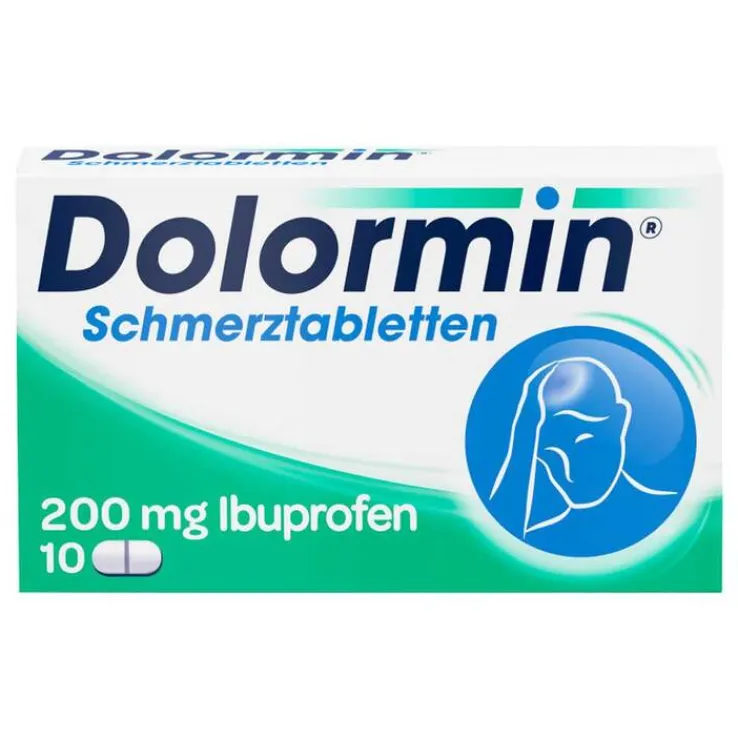 Dolormin® mit Ibuprofen bei Kopfschmerzen, 10 St