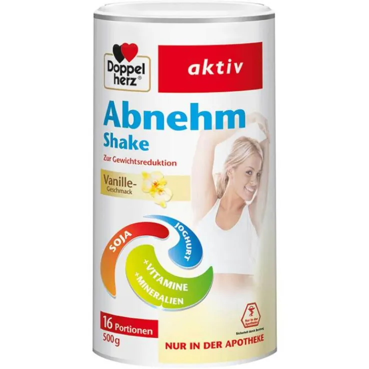 Doppelherz Abnehm Shake Vanille Pulver, 500 g