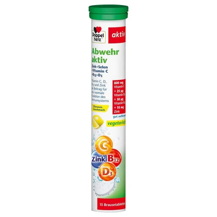 Doppelherz Abwehr aktiv Brausetabletten, 15 St