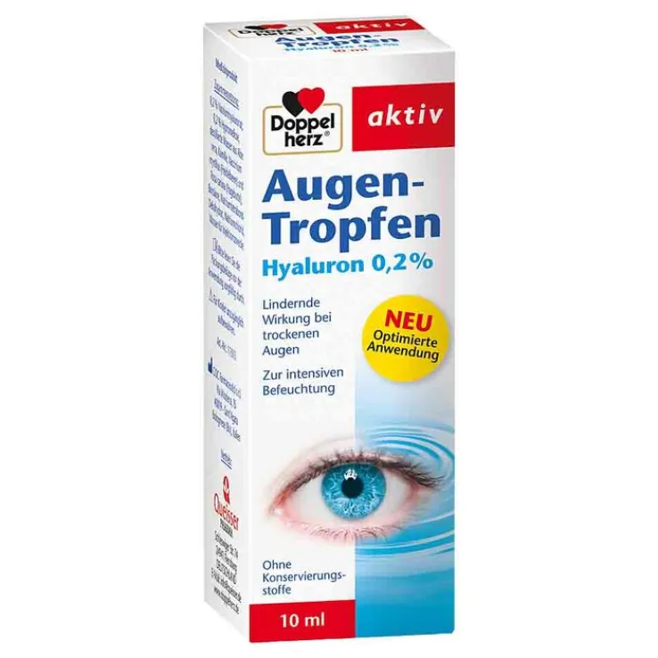 Doppelherz Augen-Tropfen Hyaluron 0,2%, 10 ml