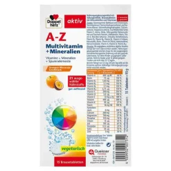 Doppelherz A-Z Multivitamin+Mineralien Brausetabletten, 15 St