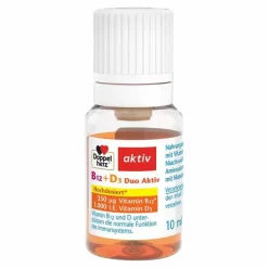 Doppelherz B12 + D3 Duo Aktiv Trinkampullen, 8 St