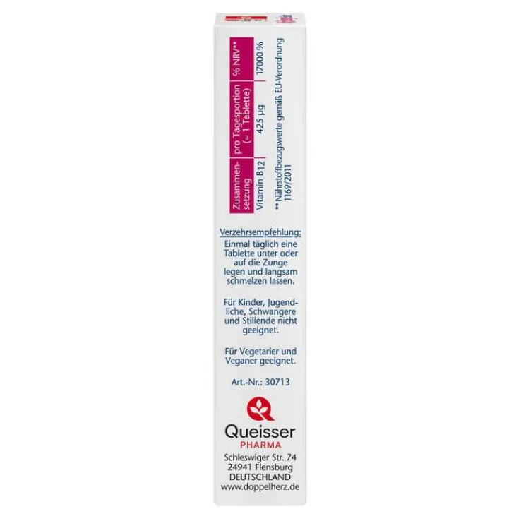 Doppelherz B12 Energie Sofort Schmelztabletten, 30 St