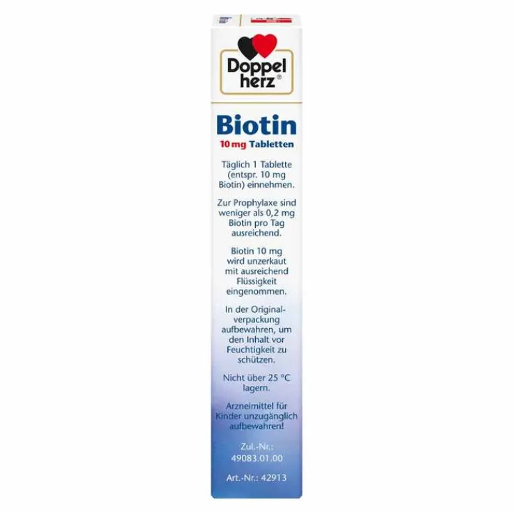 Doppelherz Biotin 10 mg Tabletten, 30 St
