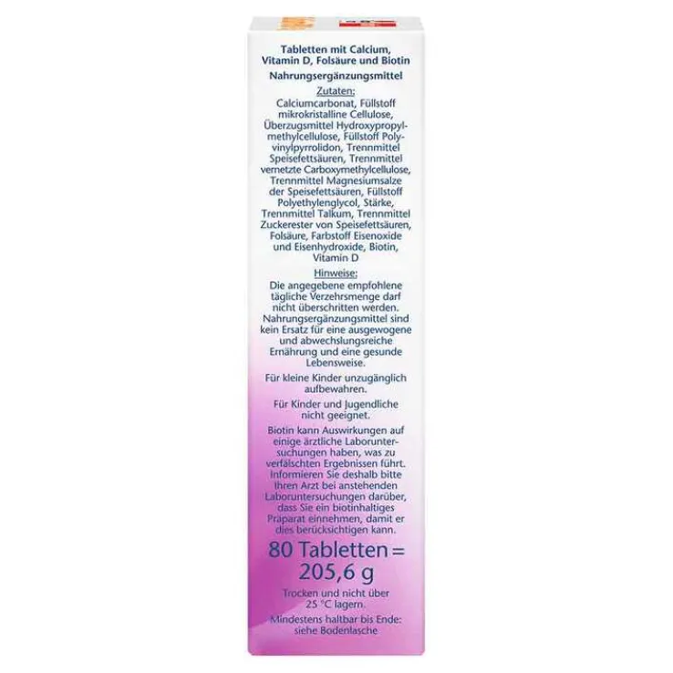 Doppelherz Calcium 900 + D3 Tabletten, 80 St