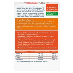 Doppelherz D3 + K2 + Calcium + Magnesium Tabletten, 30 St