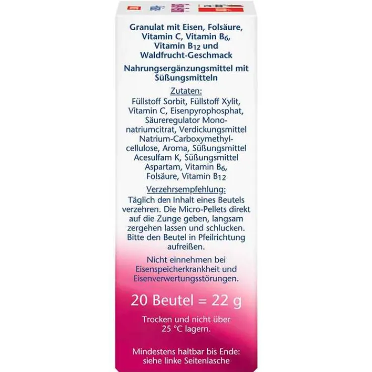 Doppelherz Eisen-Femin direct Pellets, 20 St