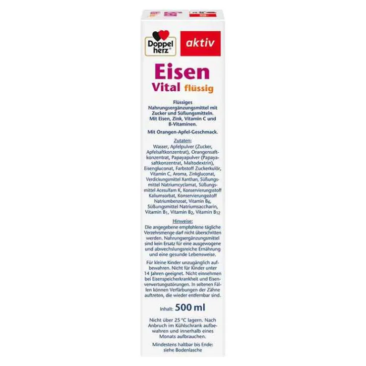 Doppelherz Eisen Vital Tonikum, 500 ml