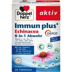 Doppelherz Immun plus Echinacea Depot Tabletten, 20 St