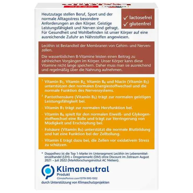 Doppelherz Lecithin+B-Vitamine Kapseln, 40 St