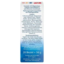 Doppelherz Magnesium+Calcium+D3 Direct Pellets, 20 St