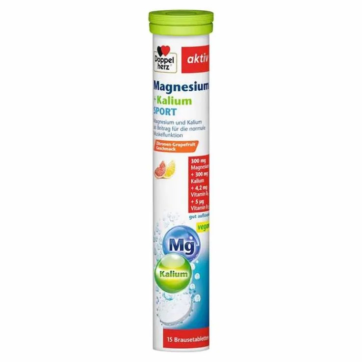 Doppelherz Magnesium+Kalium Sport Brausetabletten, 15 St
