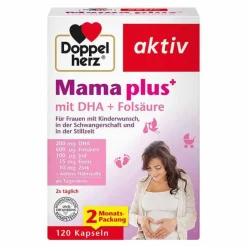 Doppelherz Mama plus mit DHA + Folsäure Kapseln, 120 St