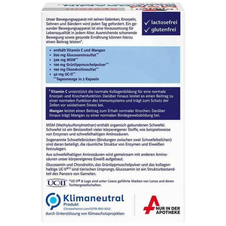 Doppelherz MSM Glucosamin system Kapseln, 60 St