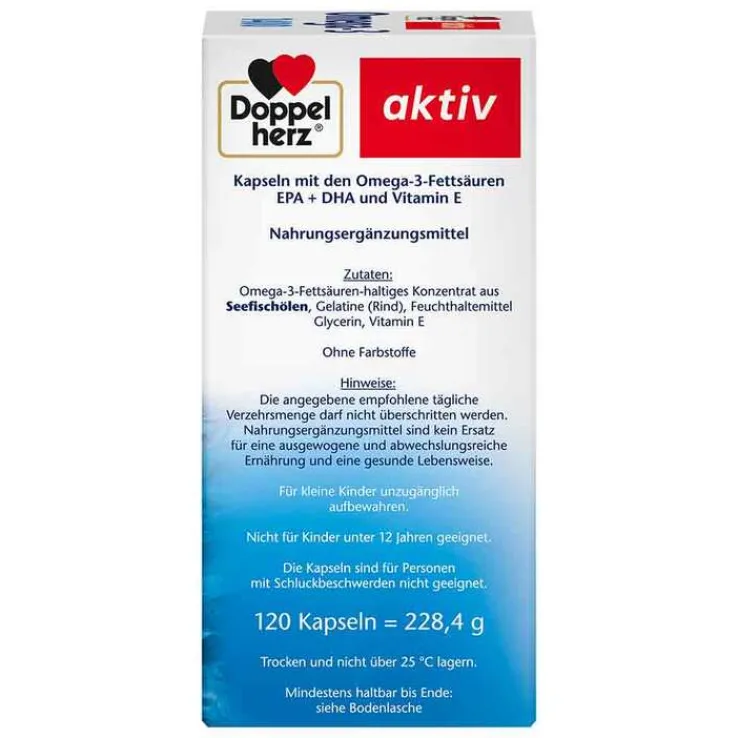 Doppelherz Omega-3 1.400 Kapseln, 120 St