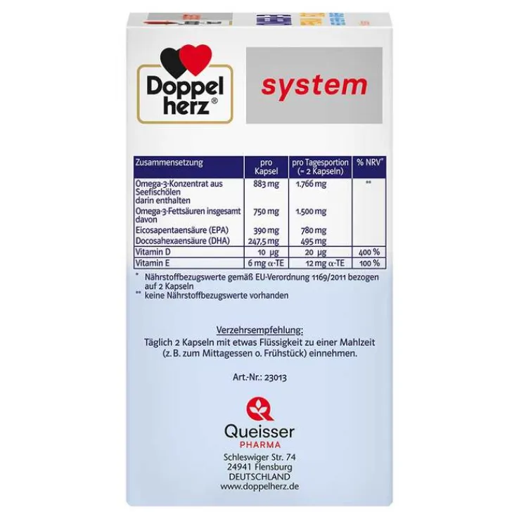 Doppelherz Omega-3 Premium 1500 system Kapseln, 60 St