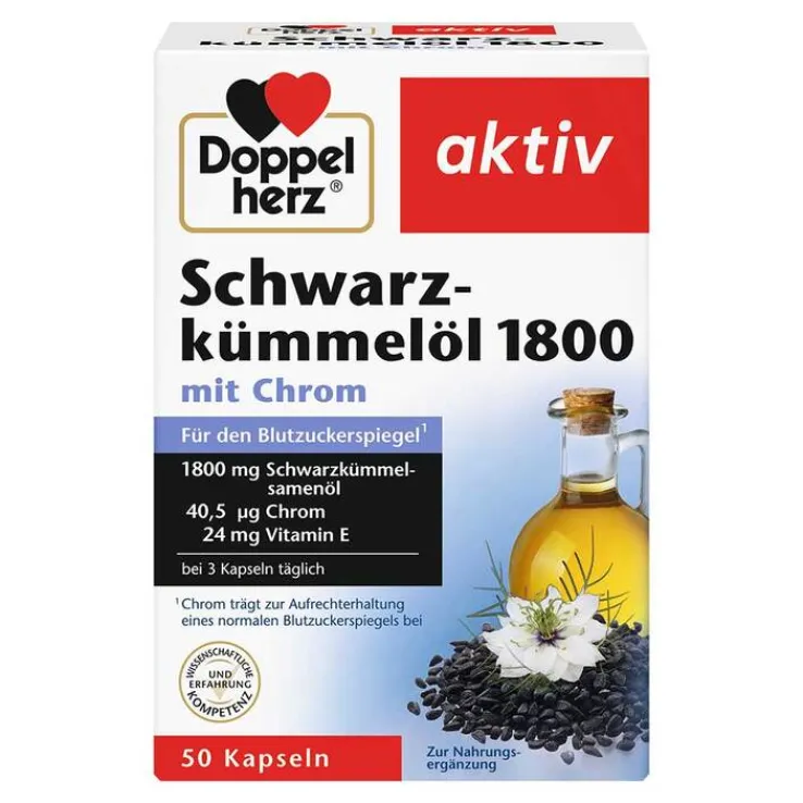 Doppelherz Schwarzkümmelöl 1800 Kapseln, 50 St