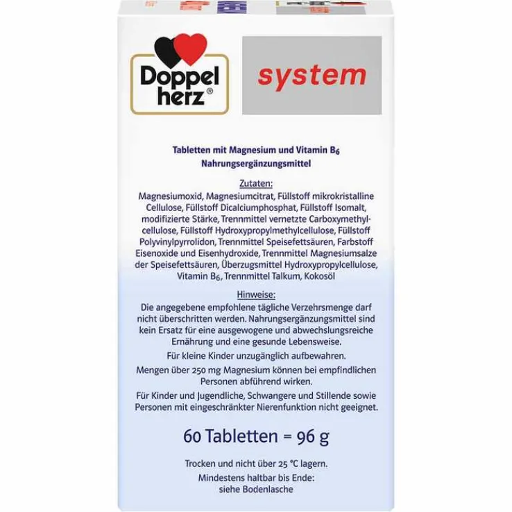 Doppelherz system Magnesium 400 Depot Tabletten, 60 St