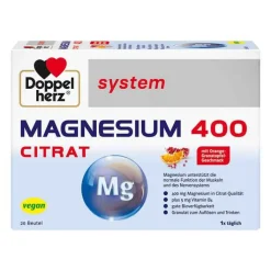 Doppelherz system Magnesium 400 Citrat Granulat, 20 St