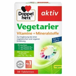 Doppelherz Vegetarier Vitamine+Mineralstoffe Tabletten, 30 St